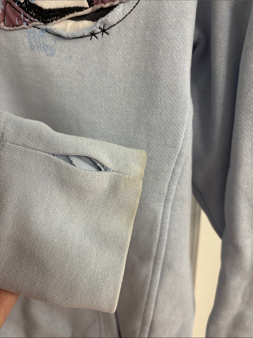 Volcom Light Blue Sherpa-Lined Zip Hoodie - Picture 5 of 10